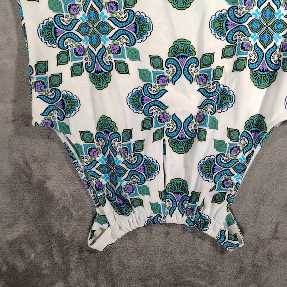 Jude Connally Women's Lisa Keyhole Shift Dress Paisley Medallion Small - Picture 4 of 8